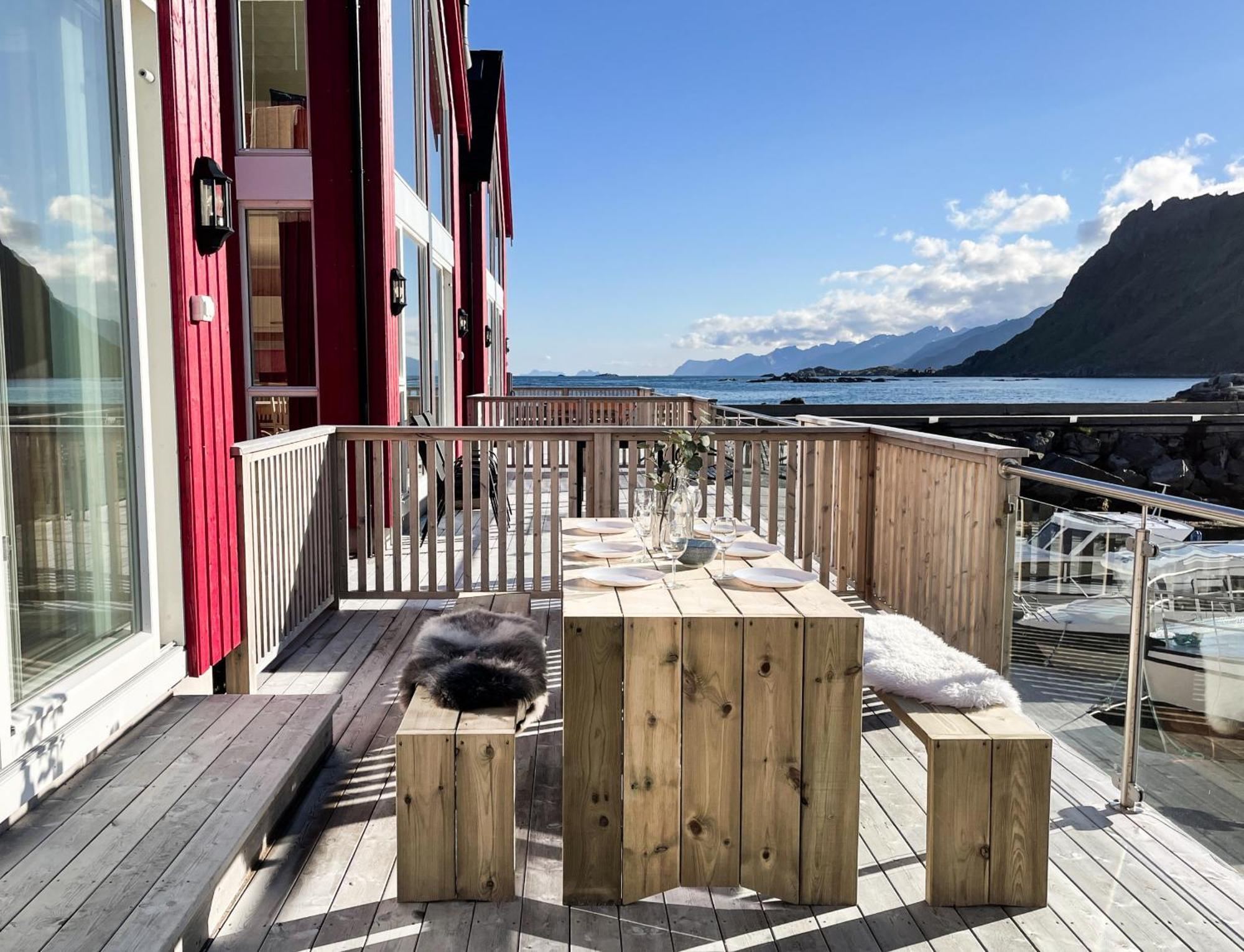 High Standard Lodge Ballstad Esterno foto